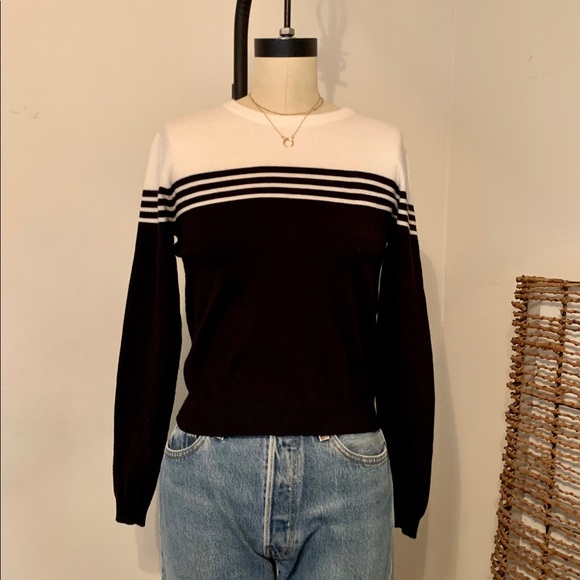 Brandy Melville striped black knit sweater new - Picture 3 of 3